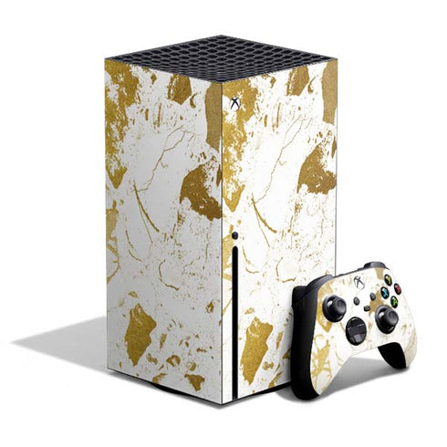 White Scattered Marble Xbox Series X Bundle Skin