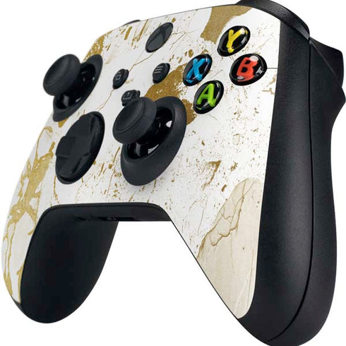 White Scattered Marble Xbox Series X Controller Skin
