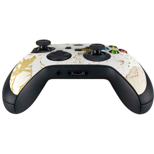 White Scattered Marble Xbox Series X Controller Skin