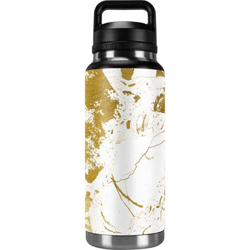 White Scattered Marble YETI Rambler 36oz Bottle Skin
