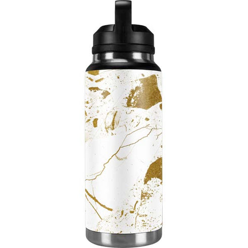 White Scattered Marble YETI Rambler 36oz Bottle Skin