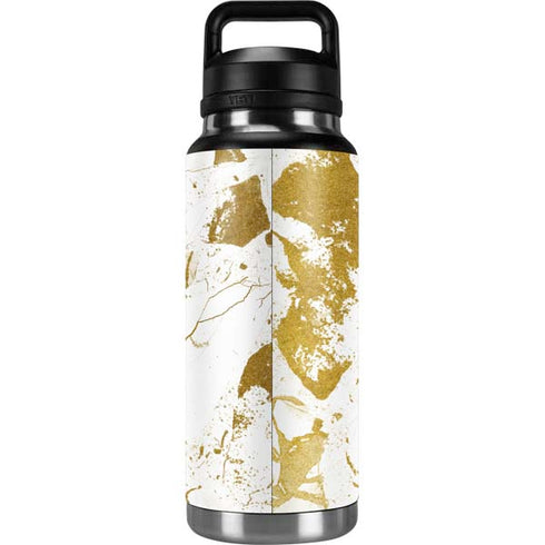 White Scattered Marble YETI Rambler 36oz Bottle Skin