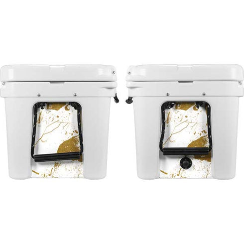 White Scattered Marble YETI Tundra 35 Hard Cooler Skin