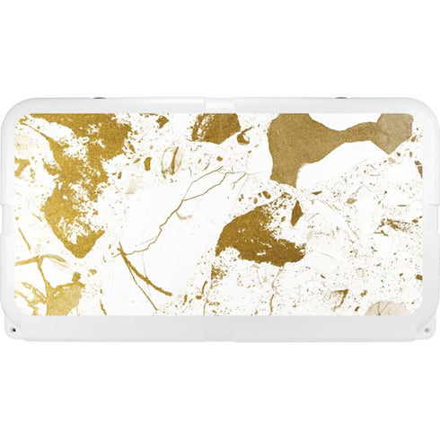 White Scattered Marble YETI Tundra 65 Hard Cooler Skin