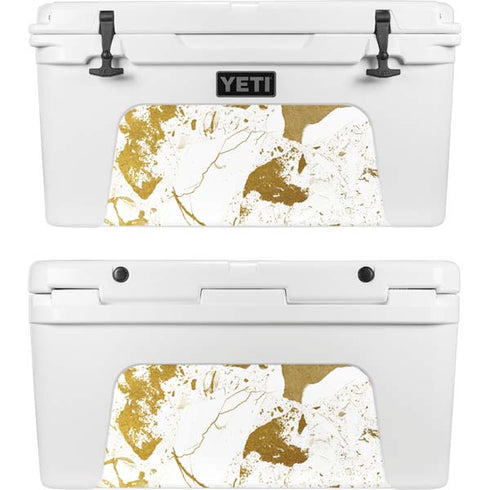 White Scattered Marble YETI Tundra 65 Hard Cooler Skin