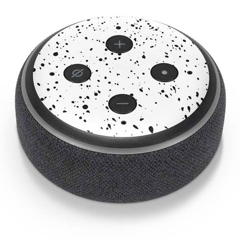 White Speckle Amazon Echo Dot Skin
