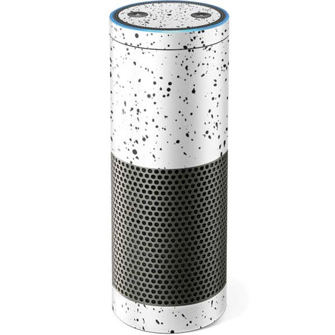 White Speckle Amazon Echo Skin