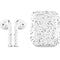 White Speckle Apple AirPods 2 Skin