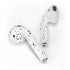 White Speckle Apple AirPods Skin