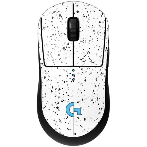 White Speckle G Pro Wireless Gaming Mouse Skin