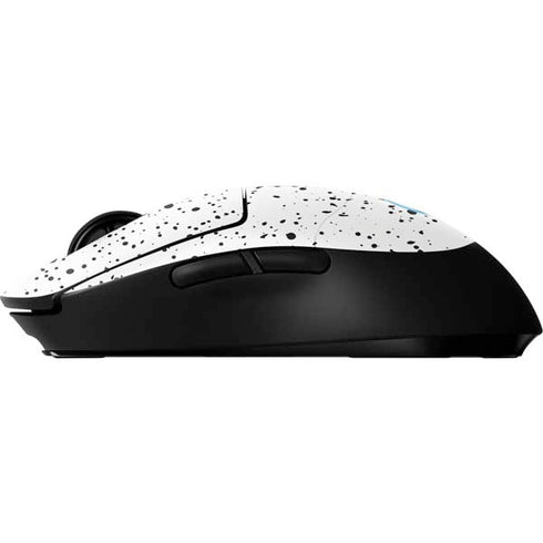 White Speckle G Pro Wireless Gaming Mouse Skin