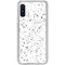 White Speckle Galaxy A10e Clear Case