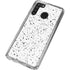White Speckle Galaxy A21 Clear Case