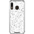 White Speckle Galaxy A30 Clear Case