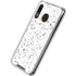 White Speckle Galaxy A30 Clear Case