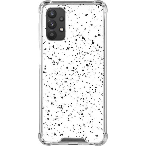 White Speckle Galaxy A32 5G Clear Case