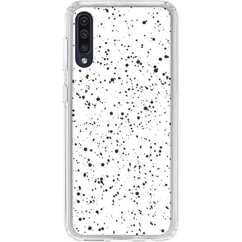 White Speckle Galaxy A50 Clear Case