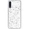 White Speckle Galaxy A50 Clear Case