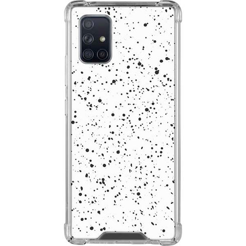 White Speckle Galaxy A71 5G Clear Case