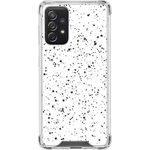White Speckle Galaxy A72 5G Clear Case