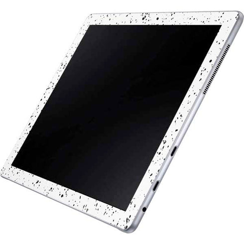 White Speckle Galaxy Book 12in Skin