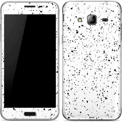 White Speckle Galaxy J3 Skin
