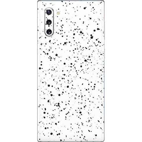 White Speckle Galaxy Note 10 Skin