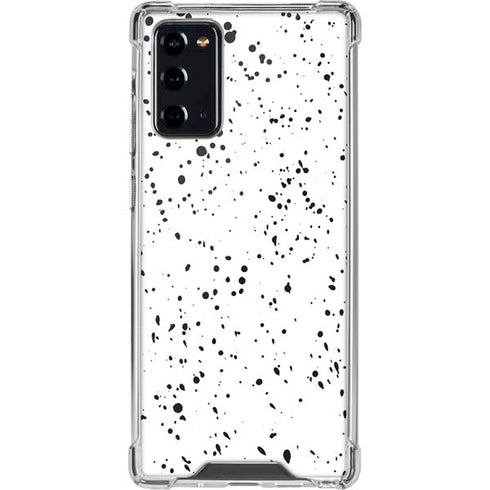 White Speckle Galaxy Note20 5G Clear Case