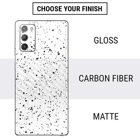 White Speckle Galaxy Note20 5G Skin