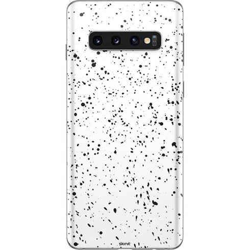 White Speckle Galaxy S10 Skin
