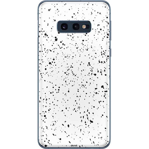 White Speckle Galaxy S10e Skin