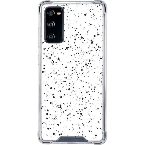 White Speckle Galaxy S20 FE Clear Case