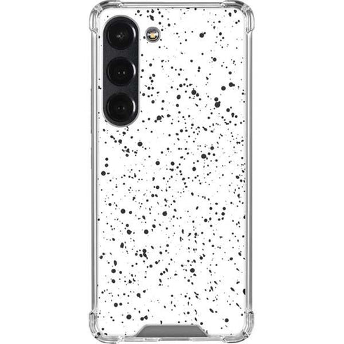 White Speckle Galaxy S23 Clear Case