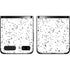 White Speckle Galaxy Z Flip Skin