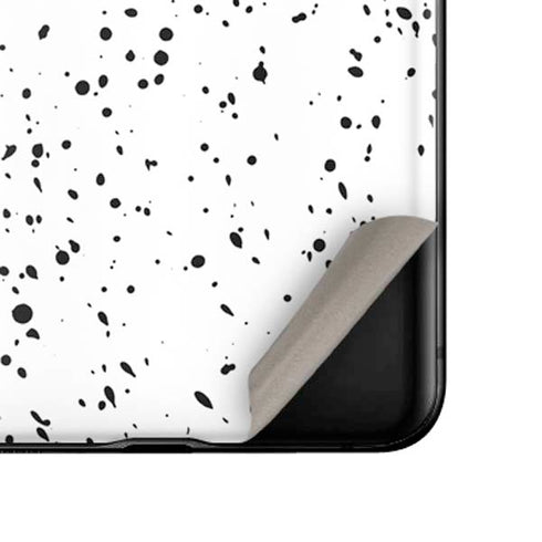 White Speckle Galaxy Z Flip Skin