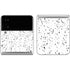 White Speckle Galaxy Z Flip4 5G Skin