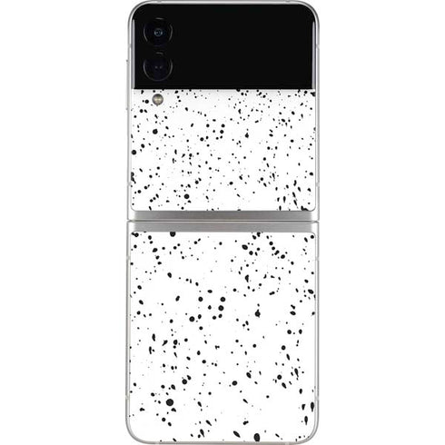 White Speckle Galaxy Z Flip4 5G Skin