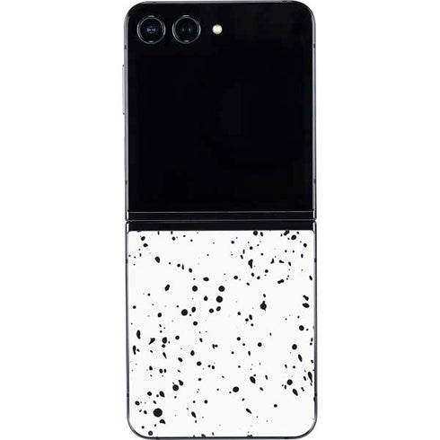 White Speckle Galaxy Z Flip5 5G Skin
