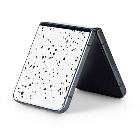 White Speckle Galaxy Z Flip5 5G Skin