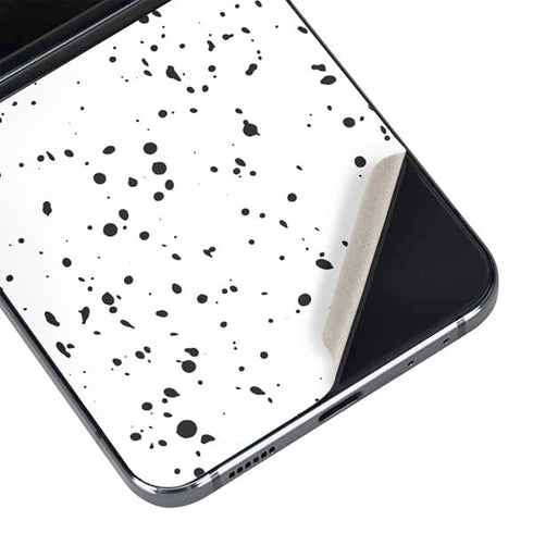 White Speckle Galaxy Z Flip5 5G Skin