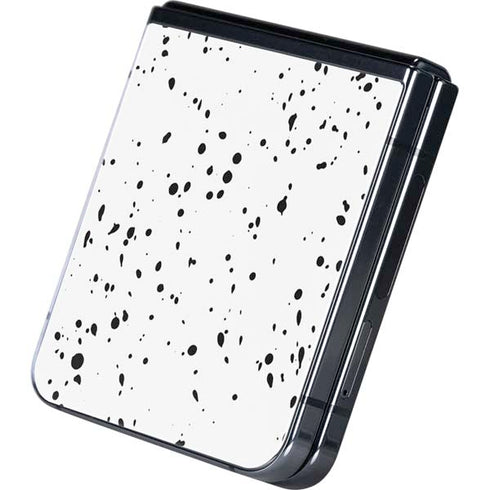 White Speckle Galaxy Z Flip5 5G Skin