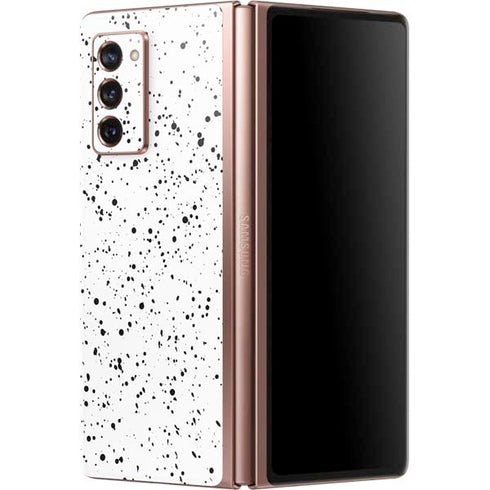 White Speckle Galaxy Z Fold2 5G Skin