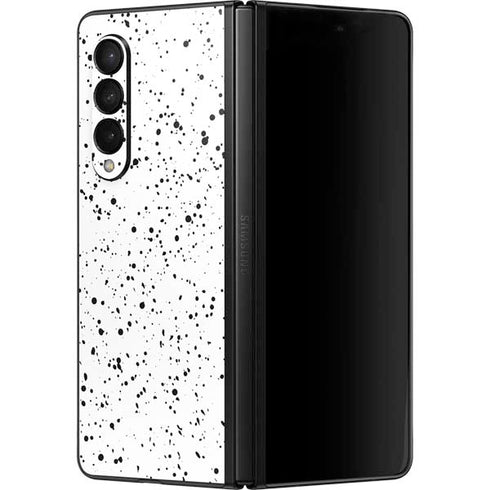 White Speckle Galaxy Z Fold3 5G Skin