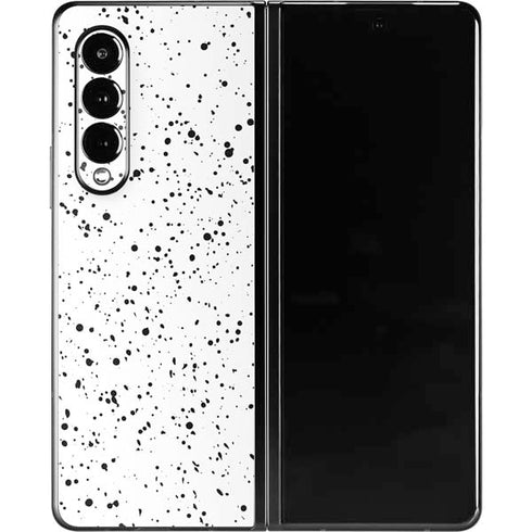 White Speckle Galaxy Z Fold3 5G Skin
