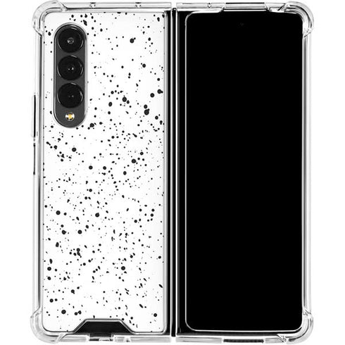 White Speckle Galaxy Z Fold4 5G Clear Case