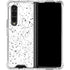 White Speckle Galaxy Z Fold4 5G Clear Case