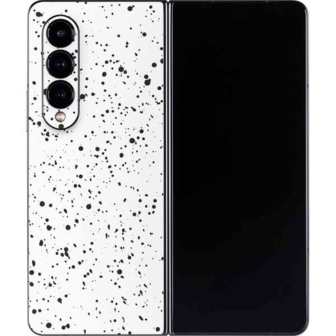 White Speckle Galaxy Z Fold4 5G Skin