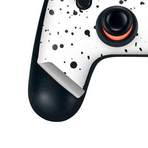 White Speckle Google Stadia Controller Skin