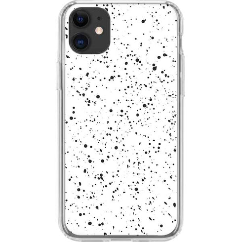 White Speckle iPhone 11 Clear Case