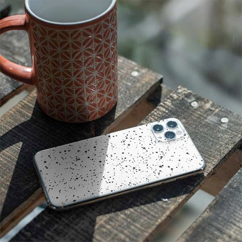 White Speckle iPhone 11 Pro Max Skin
